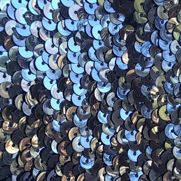 ANNA KACI CALIFORNIA BLACK SEQUIN TUBE TOP - Picture 3 of 4